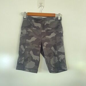 Yogalcious Camo Women's Bike short‎ workout women sz small yoga performance